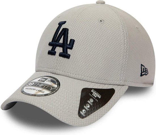 New Era 39THIRTY L.A. Dodgers MLB Diamond Era Essential Baseball Cap Grey