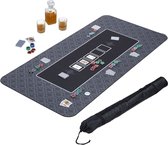Nappe De Poker Texas Hold'em – Feutre Vert 180x90 Cm, Pour 10 Joueurs