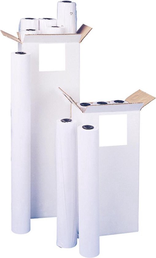 DULA - Papier traceur - papier jet d'encre - 610mm x 50m - 90 grammes - 1 rouleau - Papier surdimensionné A1 - 24 pouces
