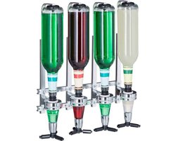 Nonna drankdispenser 4 flessen -  Bar Butler - Drank & Shot dispenser - Incl. muurbevestiging