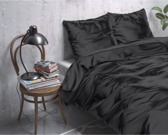 Sleeptime Beauty Skin Care Dekbedovertrek - Tweepersoons- 200x200/220 + 2 kussenslopen 60x70 - Zwart van Merkloos — afbeelding 5