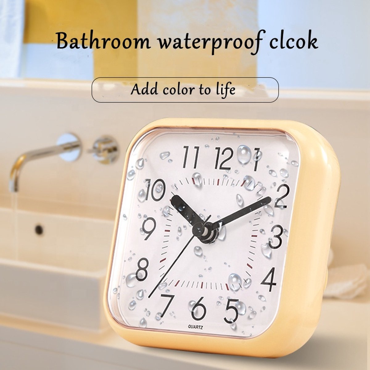 Douche klok (2022 Model) Badkamerklokje Badkamer Klok Waterdicht