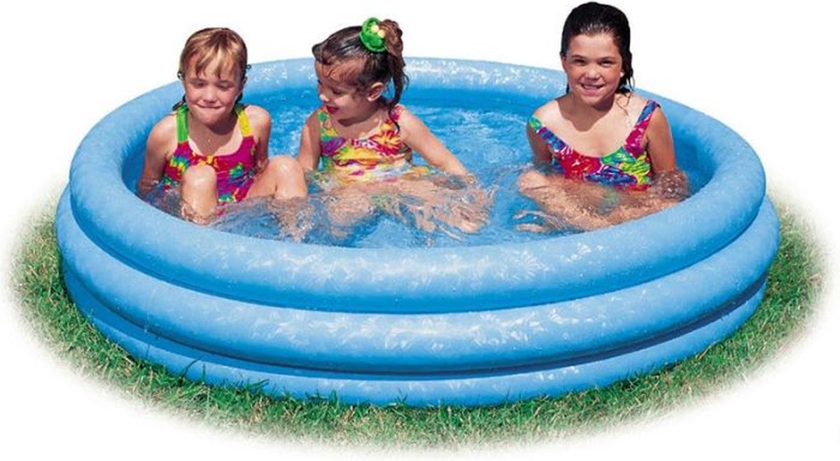 Oneiro's Luxe Intex Zwembad 3 rings - 114cm - zomer - tuin - spelen - speelgoud - buitenspeelgoed - zwembad - zwemmen - zomer - intex - tuinaccessoires - koelen - opblaasbaar