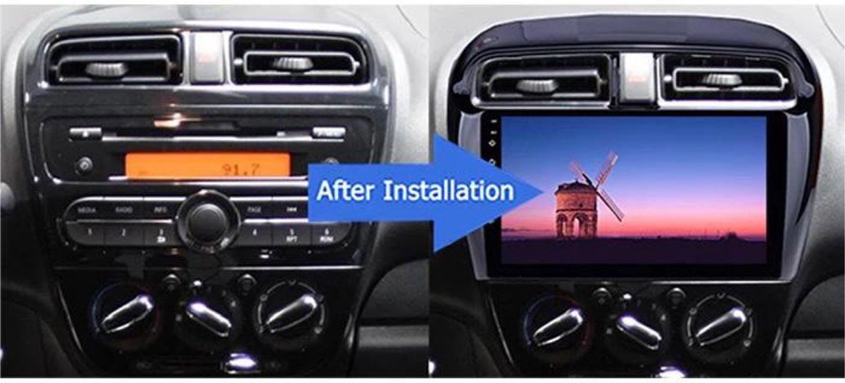 CarPlay 8core Mitsubishi Space Star 2013-2022 Android 10 navigatie 2+32GB Android auto