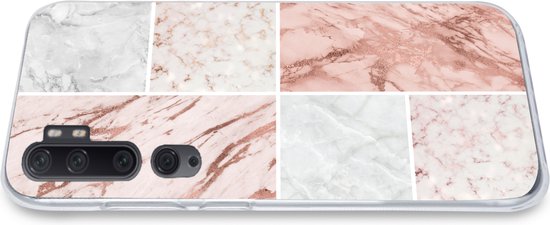 Xiaomi Mi Note 10 Pro - Marbre - Wit - Rosé - Coque de téléphone en Siliconen
