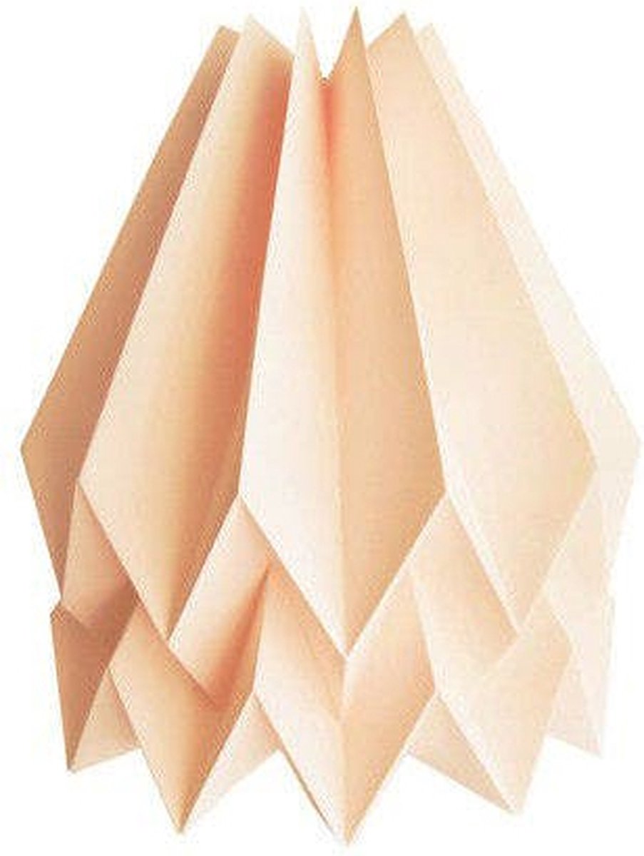 Origami papieren lampenkap roze - Ø 30 cm