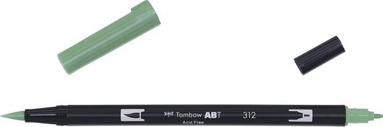 Tombow ABT dubbele brushpen holly green ABT-312
