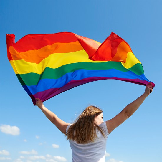 Drapeau arc-en-ciel - Drapeau arc-en-ciel LGBT - Gay Pride - Drapeau de  Progress 