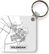 Sleutelhanger - Uitdeelcadeautjes - Kaart - Volendam - Plattegrond - Stadskaart - Plastic