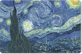 Muismat - Mousepad - Sterrennacht - Schilderij - Oude meesters - Vincent van Gogh - 27x18 cm - Muismatten