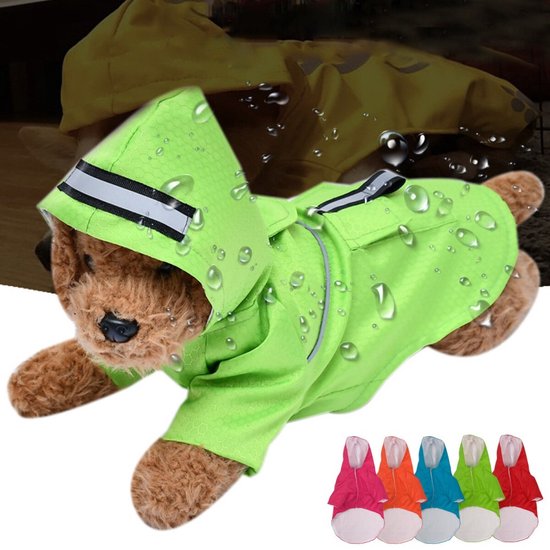 Hondenregenjas waterdichte jumpsuit met capuchon voor huisdieren gelikter poncho hond reflecterende vierpoot regenjas met riem gat hond onesie voor kleine middelgrote grote honden (6XL: rode dinosaurus Hondenregenjas waterdichte jumpsuit met capuchon voor huisdieren gelikter poncho hond reflecterende vierpoot regenjas met riem gat hond onesie voor kleine middelgrote grote honden (6XL: rode dinosaurus