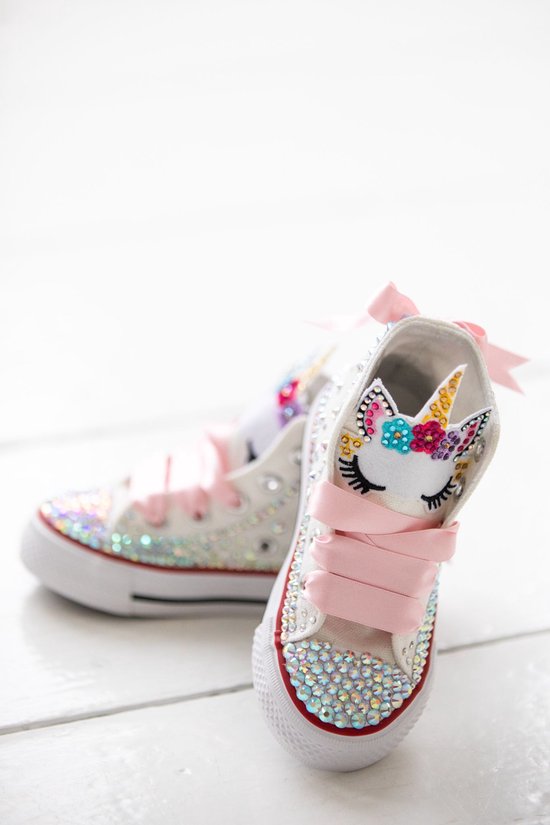 Denemarken twee Smeren meisjes Eenhoorn schoentjes, maat 24, kinder schoenen, unicorn schoentjes,  glitter... | bol.com