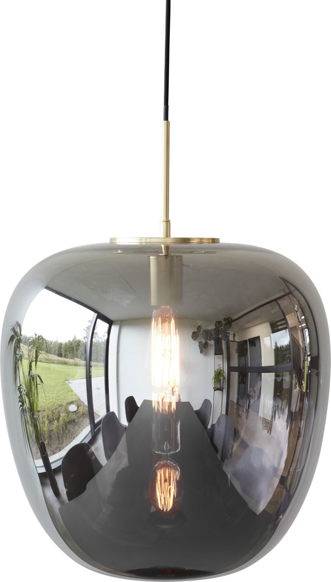 Furnified - Hübsch - Hanglamp Mirror/Messing Ø40×40cm