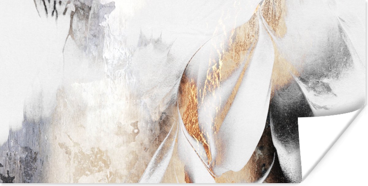 Poster Abstract - Gold - Design - Luxe - 150x75 cm