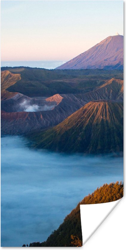 Poster Volcan - Nature - Brouillard - 20x40 cm
