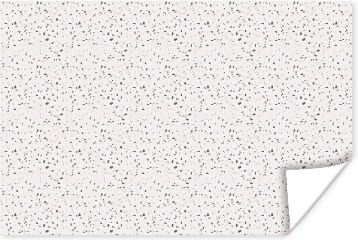Poster Patroon - Terazzo - Structuur - 90x60 cm