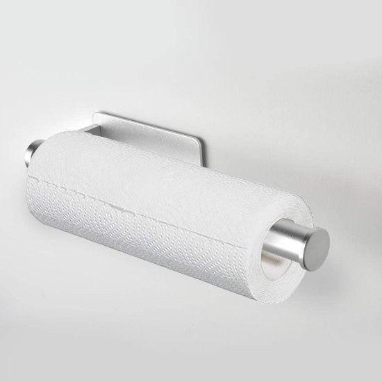 Umi handdoekhouder / keukenrolhouder | Zelfklevend (3M) | RVS | 23,5 cm