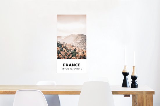 Affiche France - Automne - Montagnes - 40x80 cm