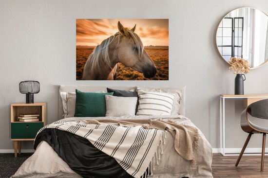 Affiche Cheval - Animaux - Portrait - 120x80 cm