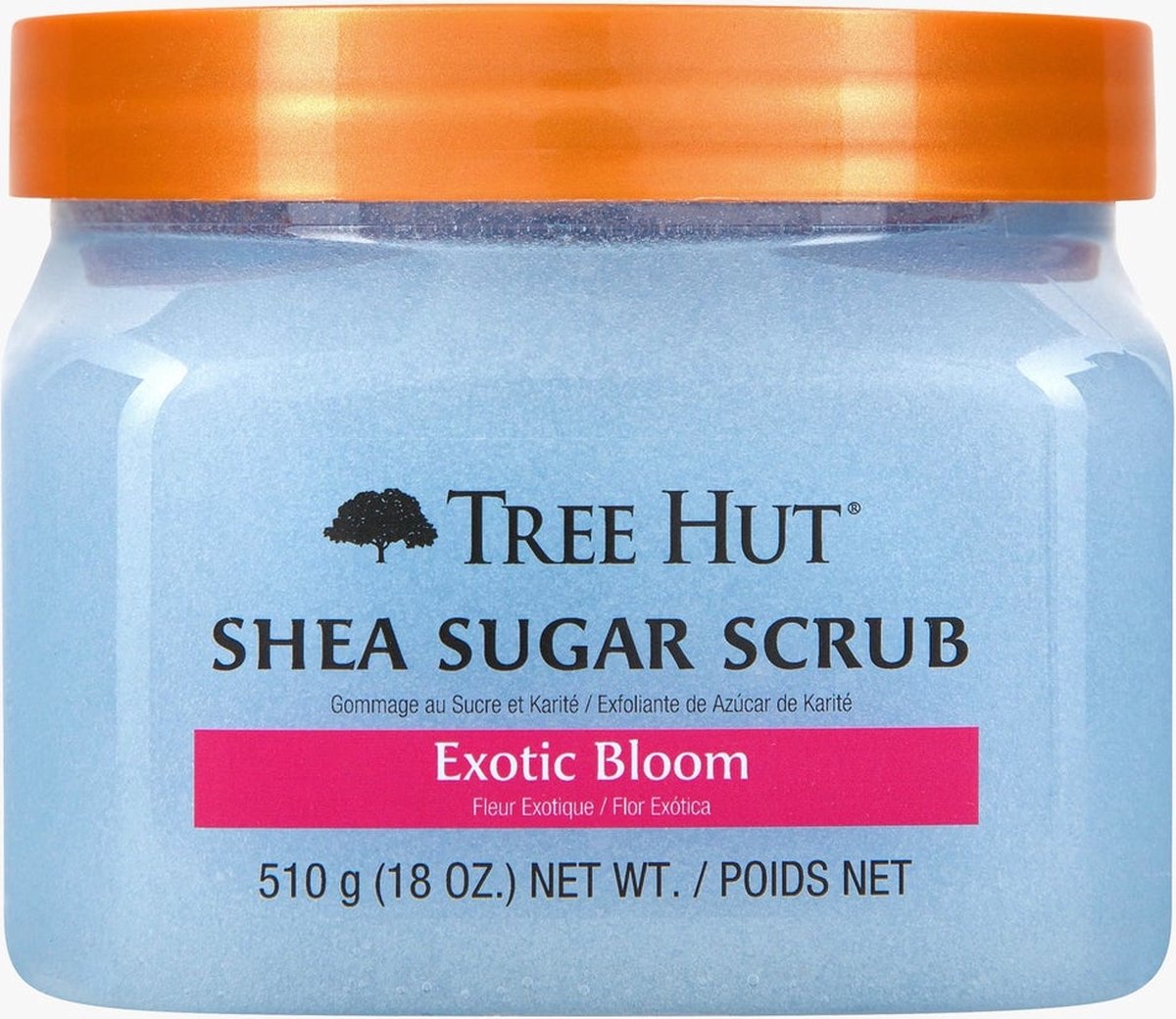 Goedkoopste Tree Hut Exotic Bloom Shea Sugar Floral Body Scrub - Lichaamsscrub - Bad & Douche - Exfoliating - 510g
