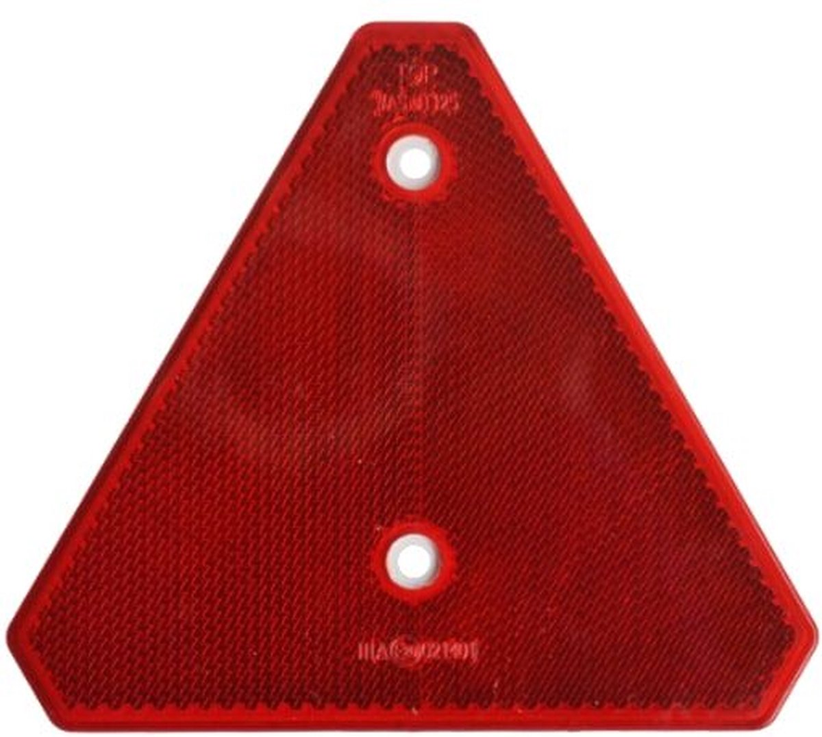 Afgeknotte driehoek reflector rood