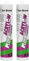 Zwaluw acrylaatkit - bruin - Acryl-W - duurzaam - kit - 2 x 310 ml