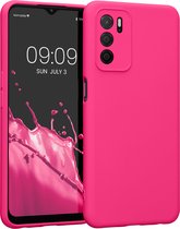kwmobile telefoonhoesje geschikt voor Oppo A16 / A16s / A54s - Hoesje voor smartphone - Precisie camera uitsnede - TPU back cover in neon roze
