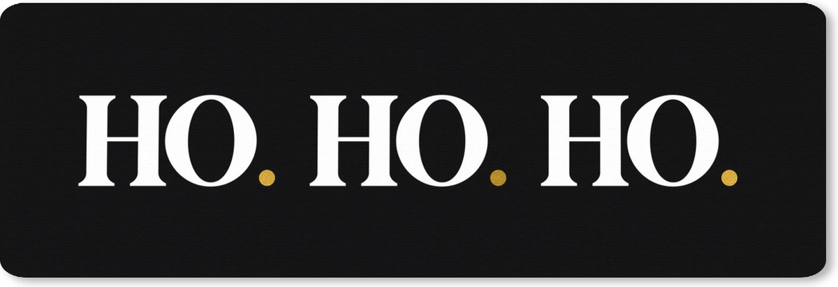 Muismat XXL 90x30 cm - Bureau onderlegger - Bureau mat Kerstman - Kerst - Quotes - Ho ho ho - Spreuken - Bureaumat - Gaming mousepad xl - Bureaulegger groot - Computer deskmat