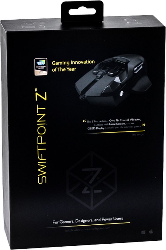 Swiftpoint Z - Optische Gaming Muis - 12000 DPI