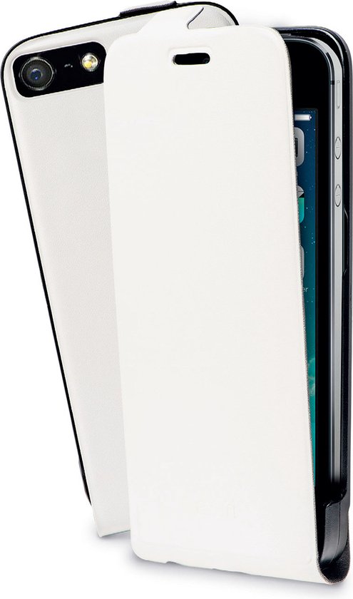 Azuri flip tasje - Voor Apple iPhone 5 en Apple iPhone 5S en Apple iPhone  5SE -Wit | bol.com