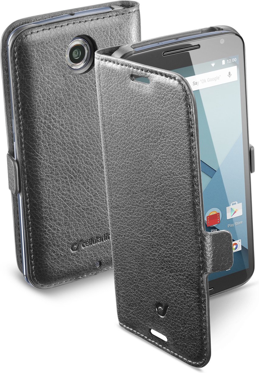 Cellularline BOOKESSNEXUS6K mobiele telefoon behuizingen Folioblad Zwart