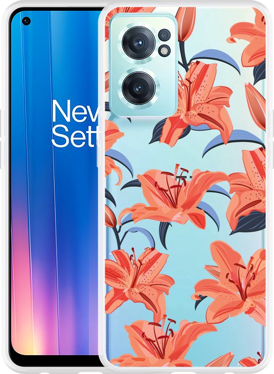 Oneplus Nord Ce2 Hoesje Flowers Designed By Cazy Bol 
