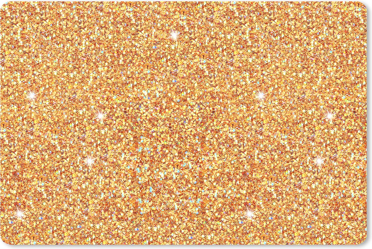 Muismat XXL 90x60 cm - Bureau onderlegger - Bureau mat Topaz - Goud - Schorpioen - Geboortesteen - Patronen - Bureaumat - Gaming mousepad xl - Bureaulegger groot - Computer deskmat