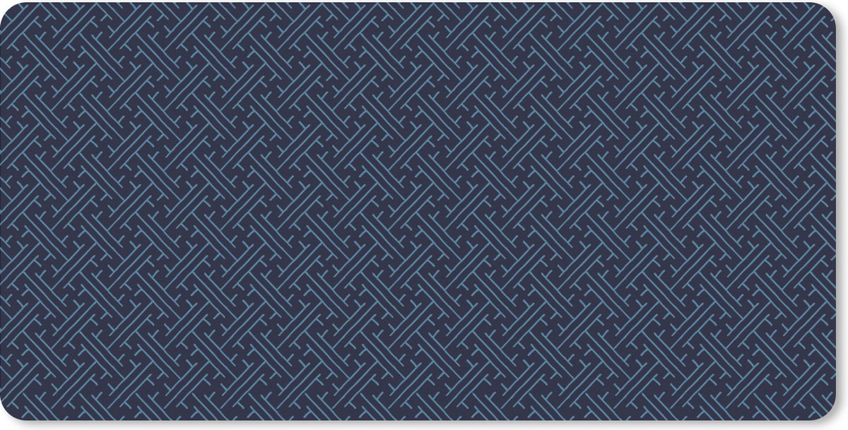 Muismat XXL 80x40 cm - Bureau onderlegger - Bureau mat Japans - Patronen - Geometrie - Bureaumat - Gaming mousepad xl - Bureaulegger groot - Computer deskmat