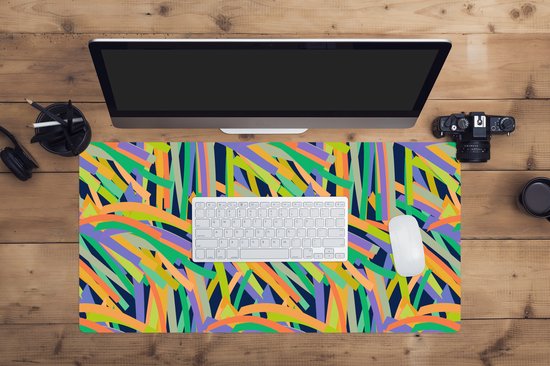 Muismat XXL 80x40 cm - Bureau onderlegger - Bureau mat Jungle - Patronen - Abstract - Bureaumat - Gaming mousepad xl - Bureaulegger groot - Computer deskmat