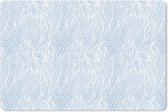 Muismat XXL - Bureau onderlegger - Bureau mat - Bladeren - Patronen - Winter - 120x80 cm - XXL muismat