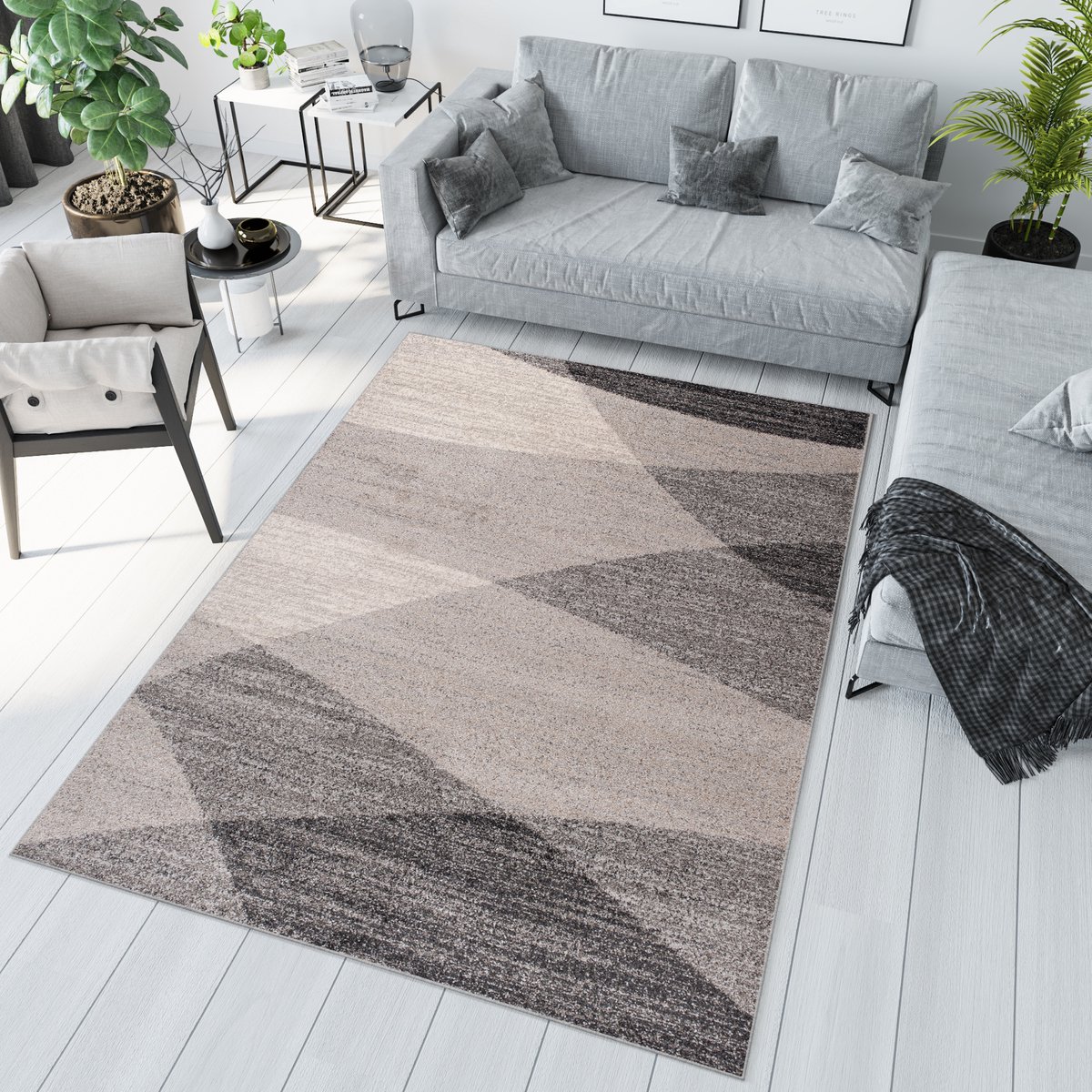 Tapiso Sari Vloerkleed Tapijt Laagpolig Slaapkamer Maat- 60x100