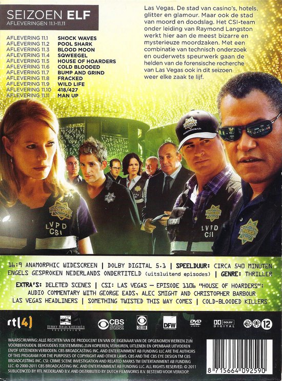 CSI: Crime Scene Investigation - Seizoen 11 (Deel 1) (Dvd), Marg  Helgenberger | Dvd's | bol.com