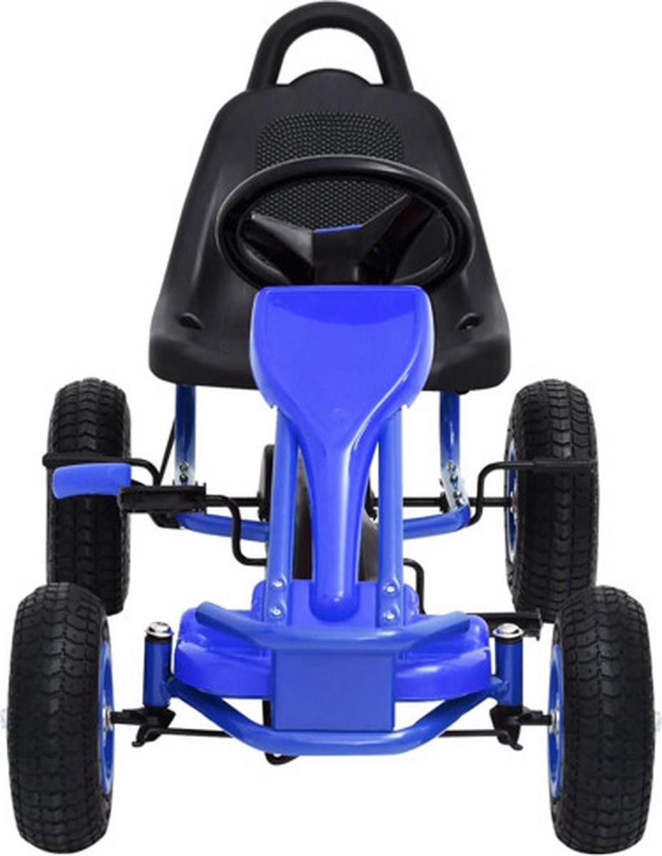 vidaXL Skelter met pedalen en pneumatische banden blauw — afbeelding 5