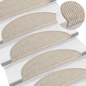 andiamo Trapmat Parijs - zelfklevende trapmatten - traptapijt set van 15 - trapmatten voor binnen als bescherming voor de trap tegen krassen en slijtage 23 x 65 cm blauw