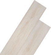 vidaXL Plancher auto-adhésif 5,02 m² 2 mm PVC classique chêne blanc