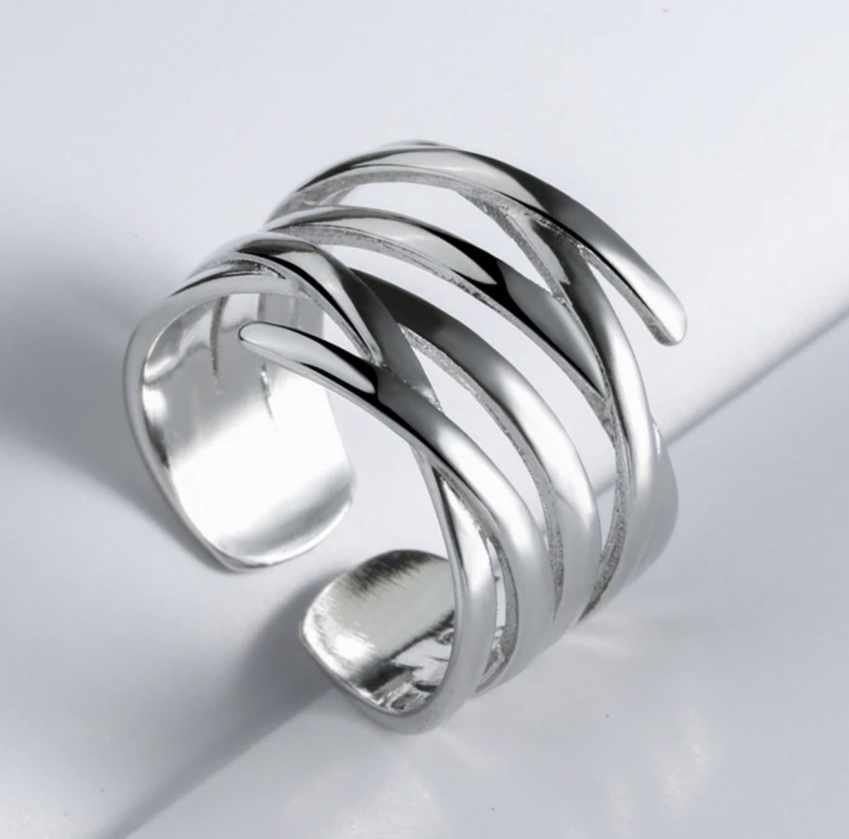 Geloofsbelijdenis Pa Microbe Ring dames | dames ring | grote ring | stoere ring | one size | verstelbare  ring | 925... | bol.com