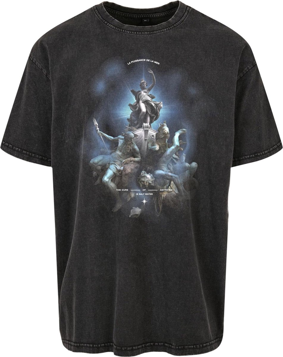 Mister Tee La Puissance De Lar Mer Oversize Heren T-shirt S Zwart