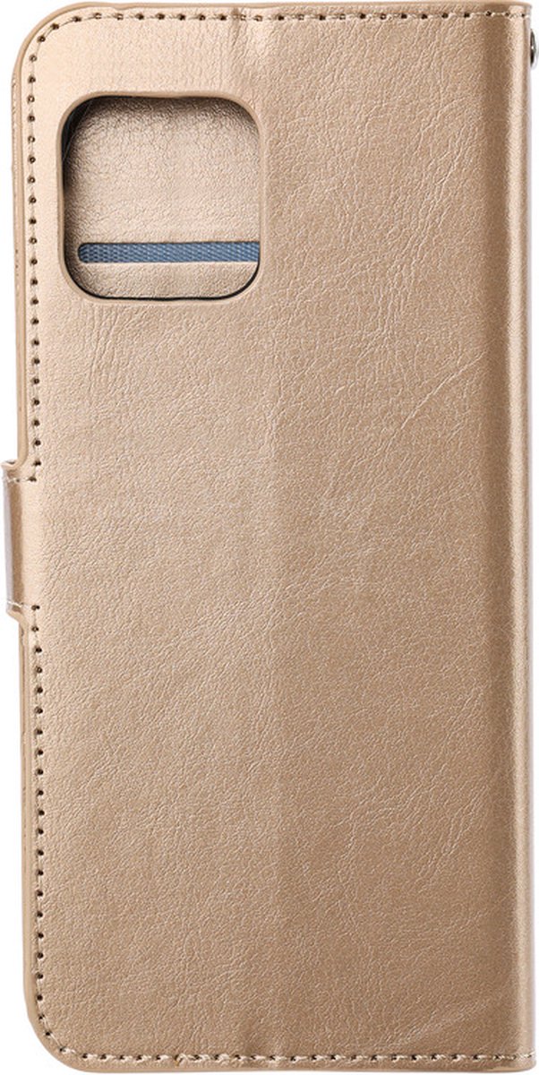 Bookcase Geschikt voor Oppo Find X5 Pro - Bookcase Goud - portemonnee hoesje
