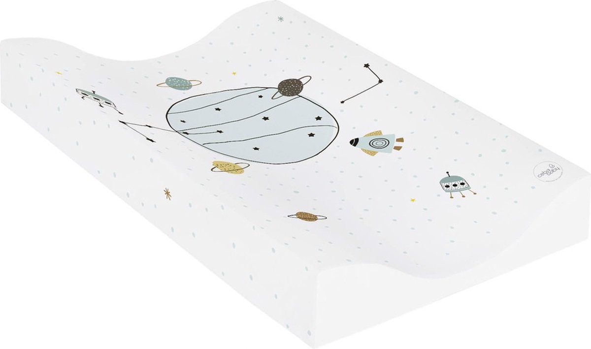 Goedkoopste Ceba-Baby Cosy Waskussen / Aankleedkussen / Verzorgingskussen - Heelal - 70x50cm