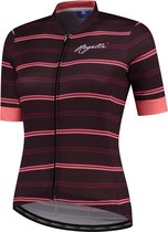 Rogelli Stripe Fietsshirt - Korte Mouwen - Dames - Bordeaux, Coral - Maat S