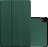 Hoesje Geschikt voor Lenovo Tab P11 Plus Hoesje Case Hard Cover Hoes Book Case - Donkergroen