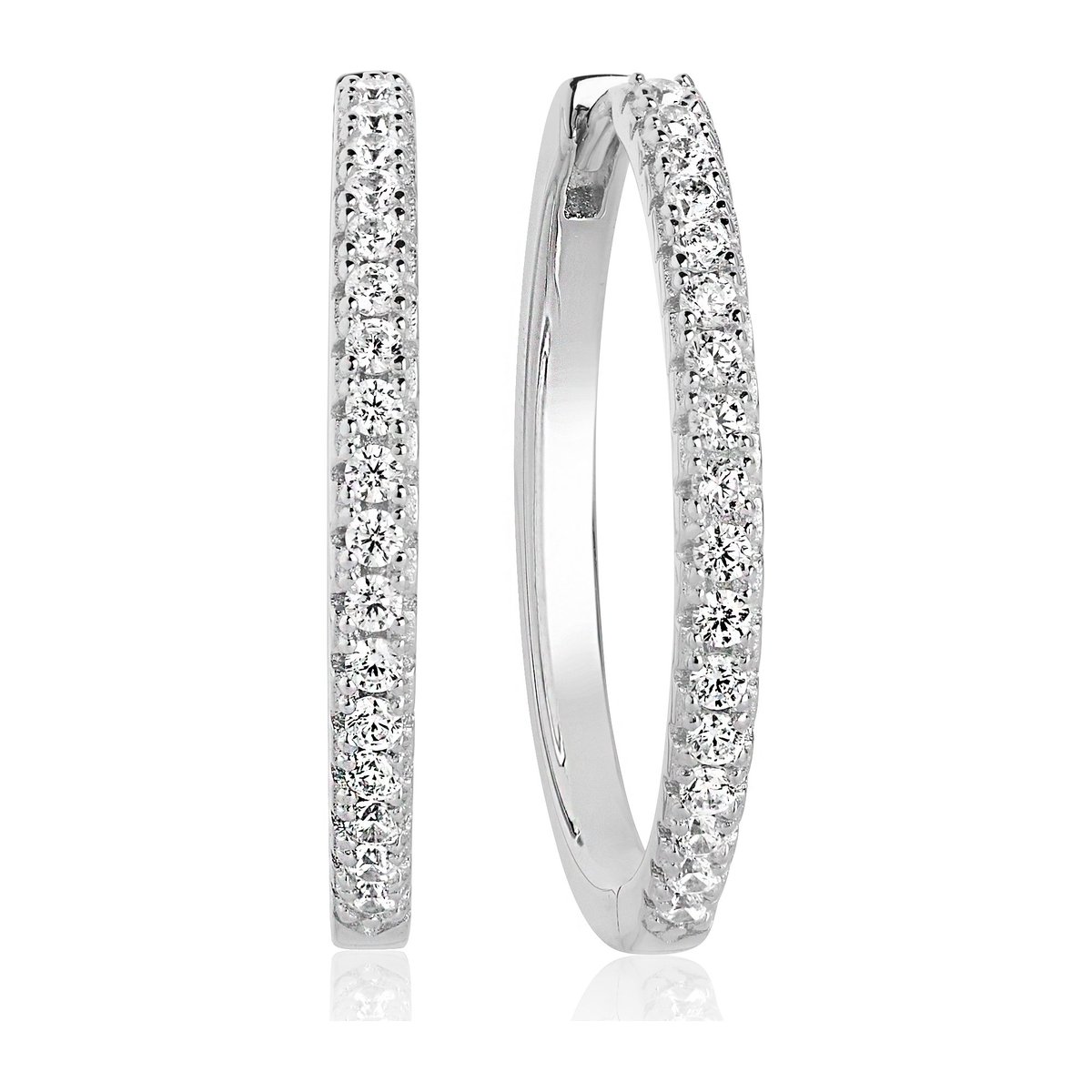 Sif Jakobs sieraden Dames Hoops 925 sterling zilveren Zirkonia One Size Zilver 32014568