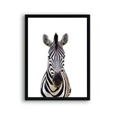 Poster Jungle / safari zebra hoofd / Jungle / Safari / 30x21cm