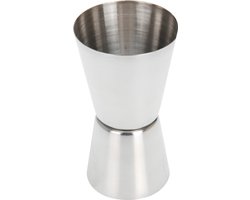 Afbeelding voor Cocktail/bar maatje - 2-in-1 - RVS - 15/30 ml - jigger maatbeker - Cocktails maken - cocktailmaatje - barmaatje